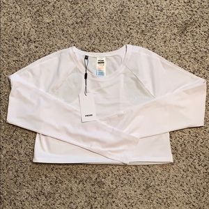 Gymshark crop top- long sleeve w/ thumb holes